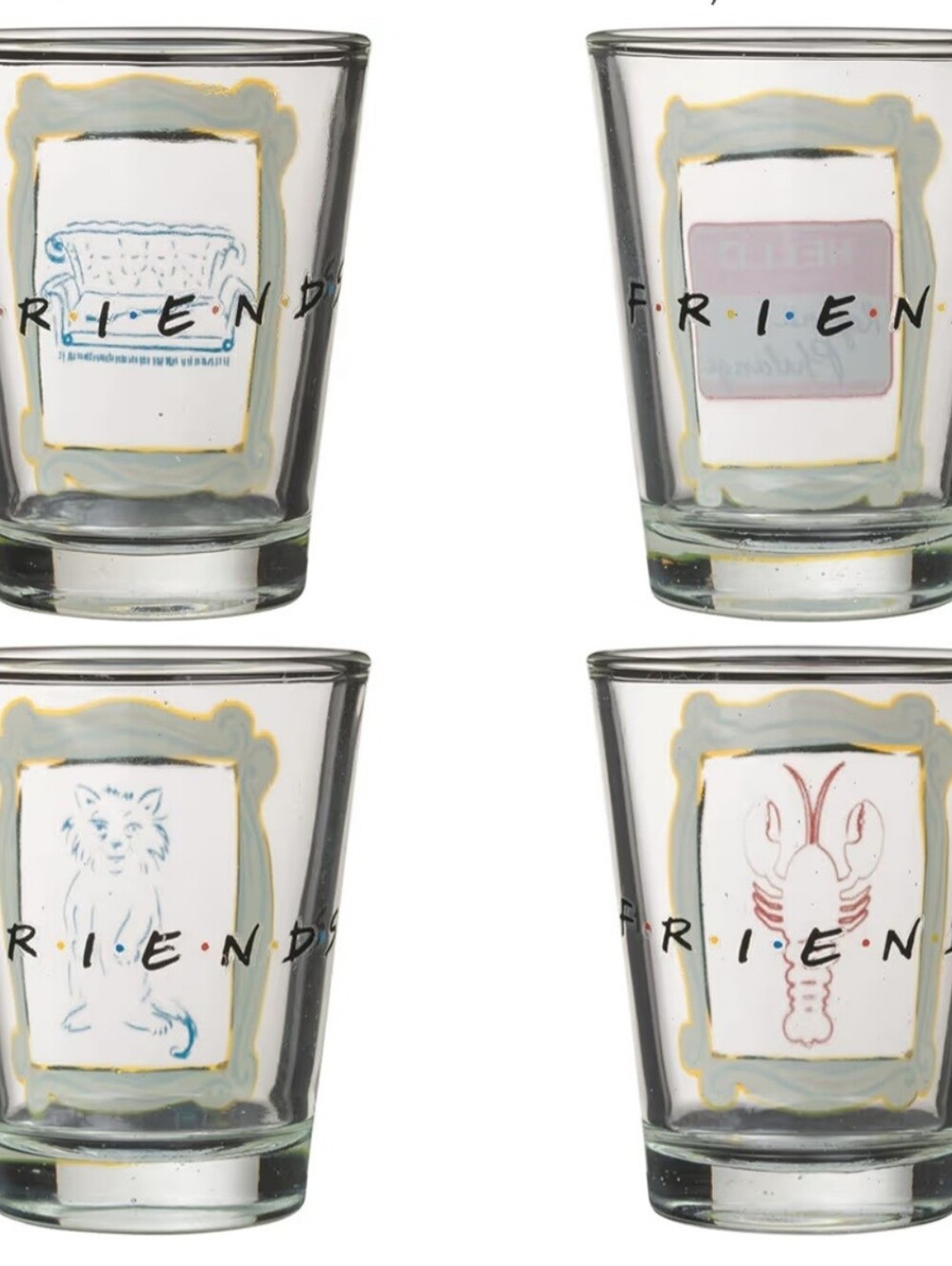 Friends Shot Glass Set, New In Box - Picture 2 of 9